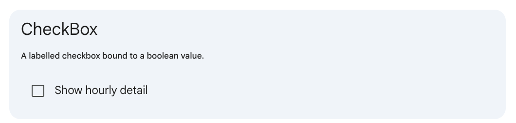 CheckBox primitive rendering in Gemini Enterprise